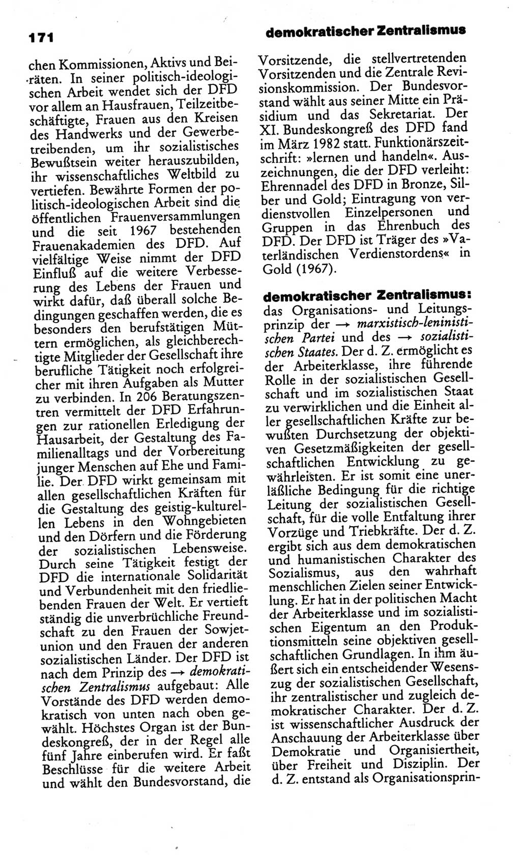 Kleines politisches Wörterbuch [Deutsche Demokratische Republik (DDR)] 1986, Seite 171 (Kl. pol. Wb. DDR 1986, S. 171)