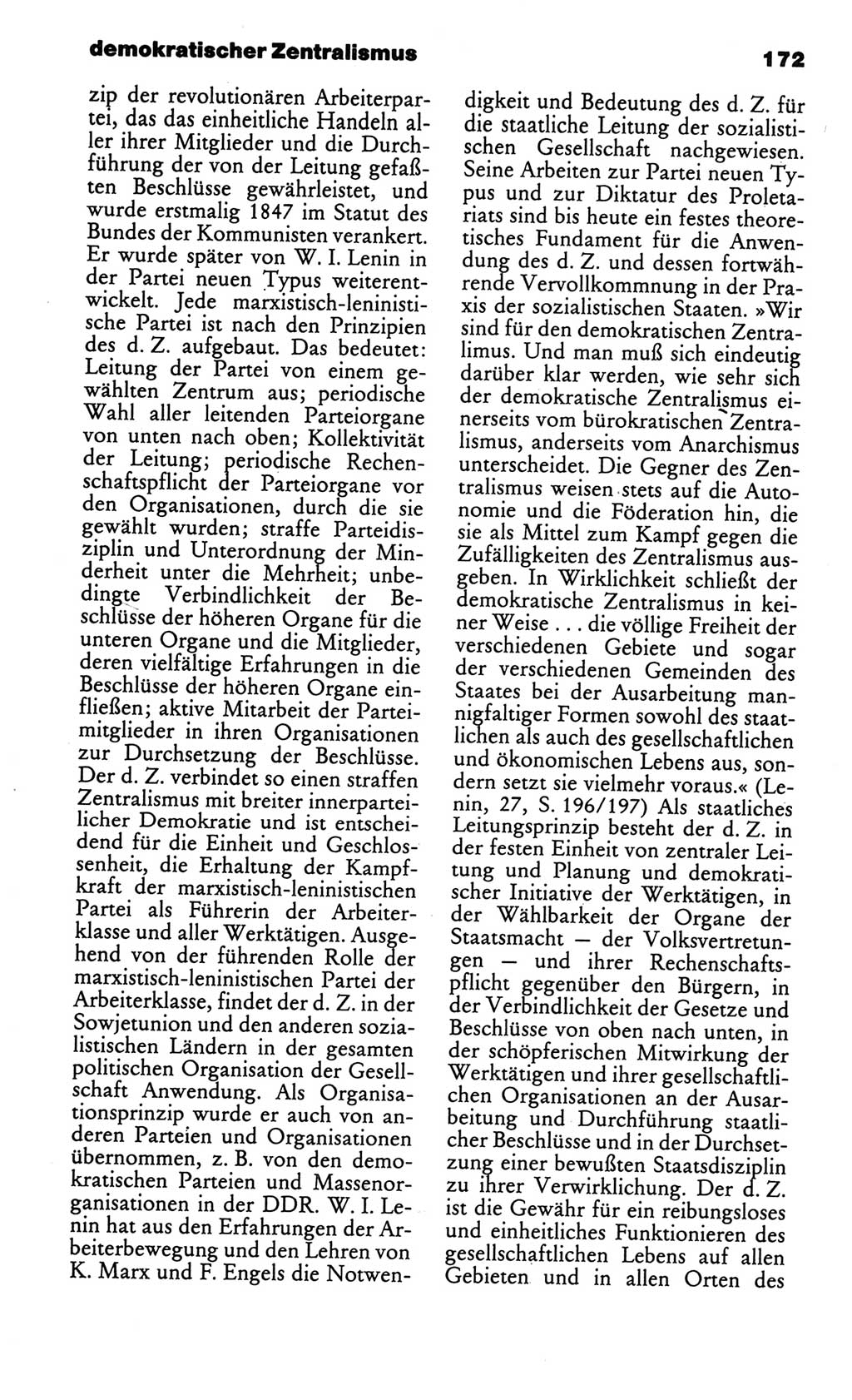 Kleines politisches Wörterbuch [Deutsche Demokratische Republik (DDR)] 1986, Seite 172 (Kl. pol. Wb. DDR 1986, S. 172)