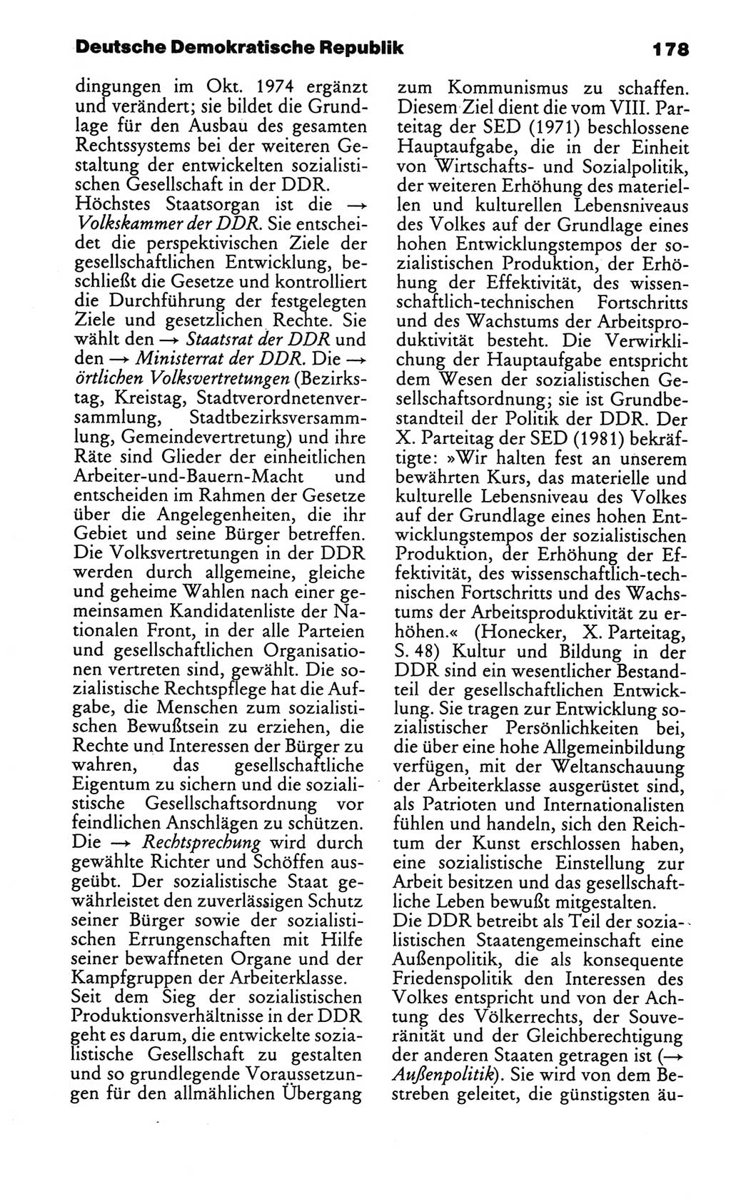 Kleines politisches Wörterbuch [Deutsche Demokratische Republik (DDR)] 1986, Seite 178 (Kl. pol. Wb. DDR 1986, S. 178)