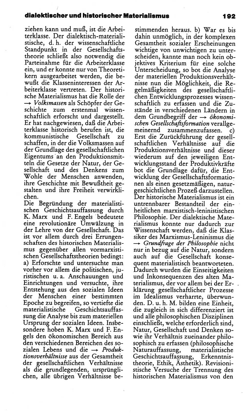 Kleines politisches Wörterbuch [Deutsche Demokratische Republik (DDR)] 1986, Seite 192 (Kl. pol. Wb. DDR 1986, S. 192)