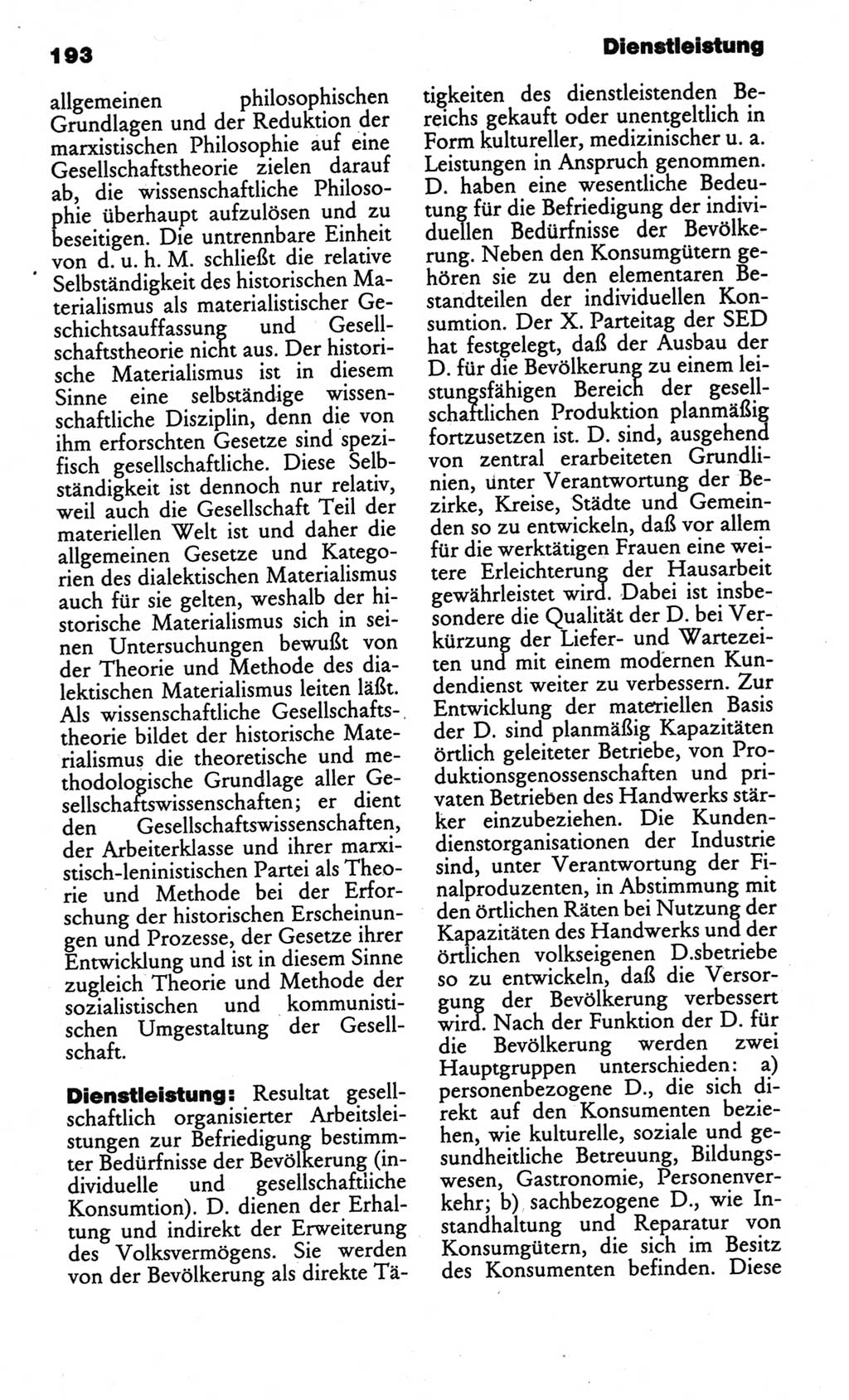 Kleines politisches Wörterbuch [Deutsche Demokratische Republik (DDR)] 1986, Seite 193 (Kl. pol. Wb. DDR 1986, S. 193)