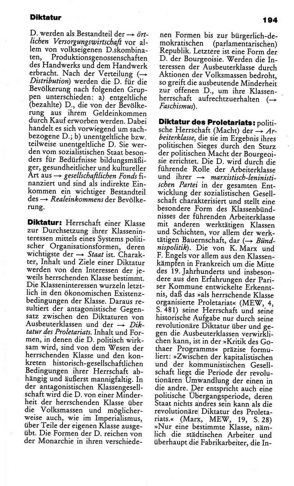 Kleines politisches Wörterbuch [Deutsche Demokratische Republik (DDR)] 1986, Seite 194 (Kl. pol. Wb. DDR 1986, S. 194)