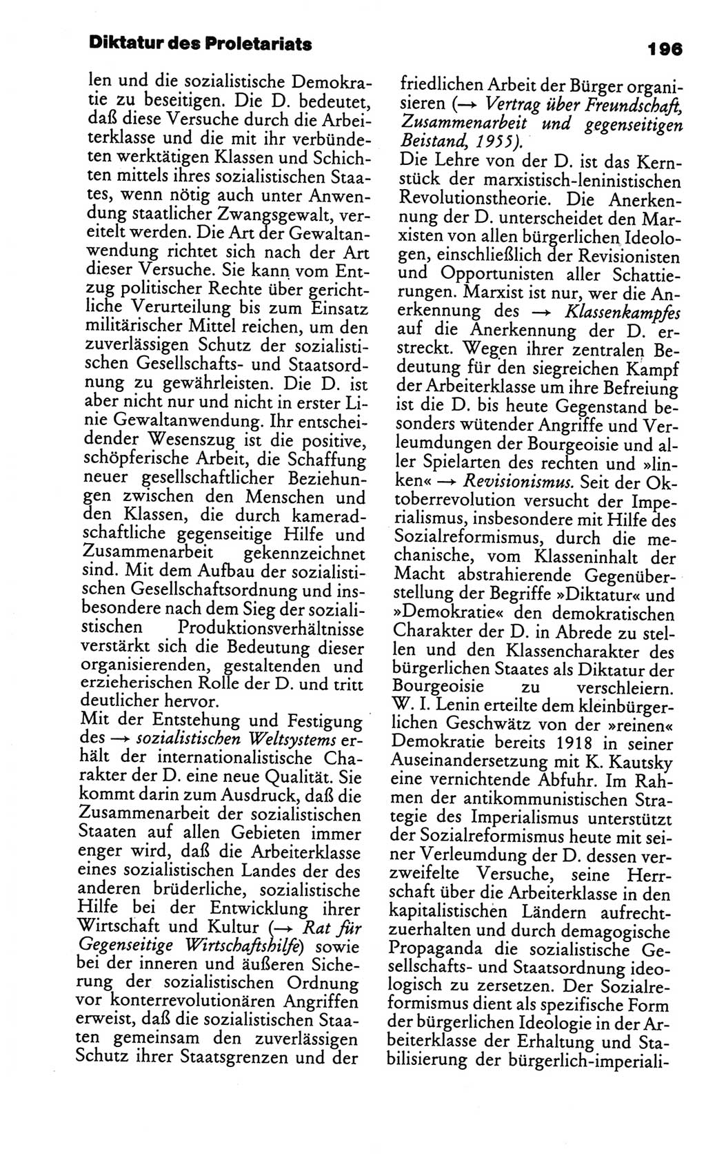 Kleines politisches Wörterbuch [Deutsche Demokratische Republik (DDR)] 1986, Seite 196 (Kl. pol. Wb. DDR 1986, S. 196)