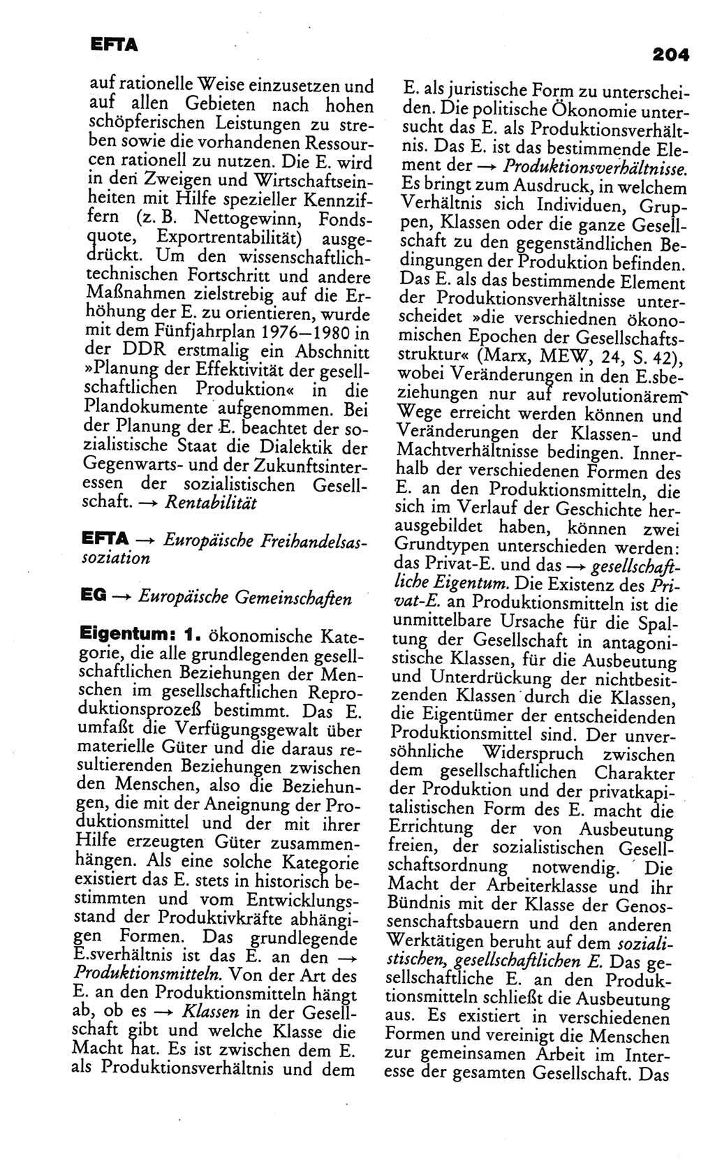 Kleines politisches Wörterbuch [Deutsche Demokratische Republik (DDR)] 1986, Seite 204 (Kl. pol. Wb. DDR 1986, S. 204)