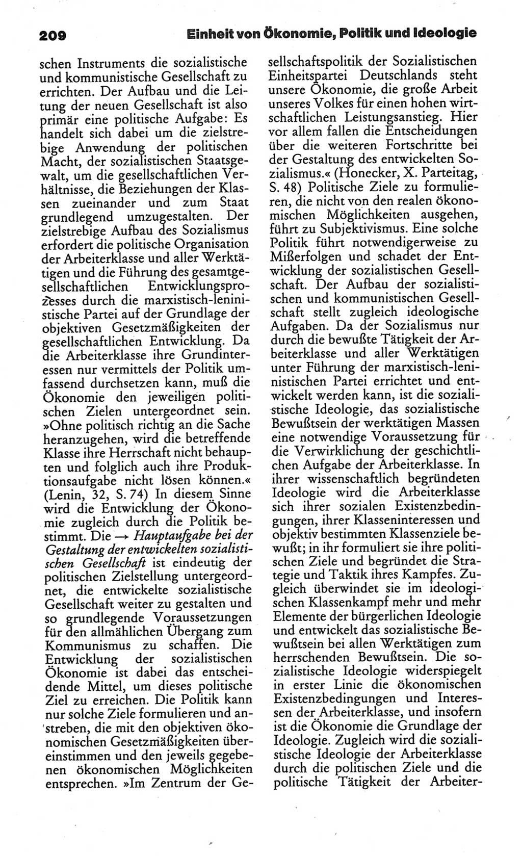 Kleines politisches Wörterbuch [Deutsche Demokratische Republik (DDR)] 1986, Seite 209 (Kl. pol. Wb. DDR 1986, S. 209)