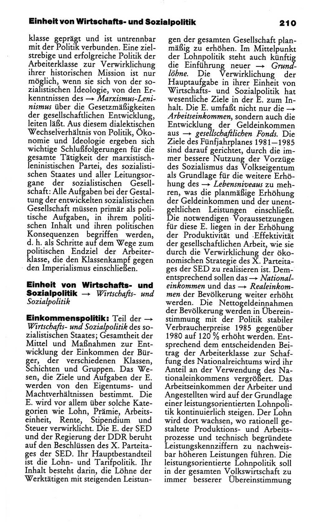 Kleines politisches Wörterbuch [Deutsche Demokratische Republik (DDR)] 1986, Seite 210 (Kl. pol. Wb. DDR 1986, S. 210)