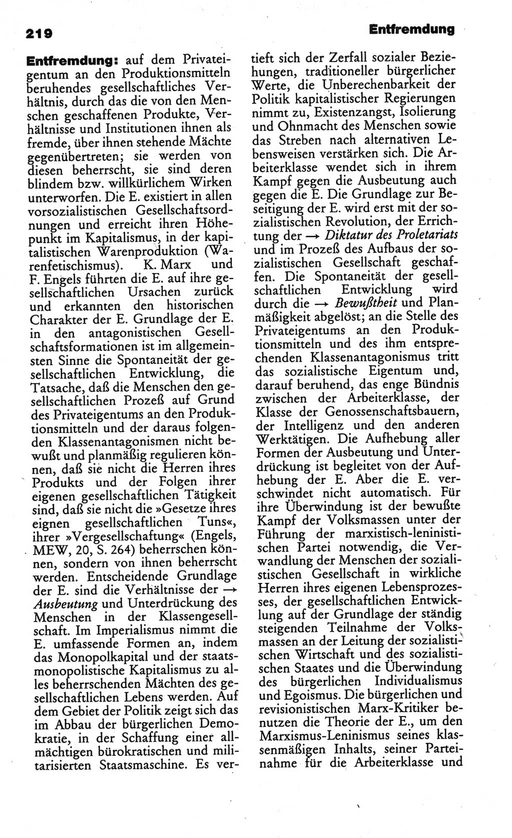 Kleines politisches Wörterbuch [Deutsche Demokratische Republik (DDR)] 1986, Seite 219 (Kl. pol. Wb. DDR 1986, S. 219)