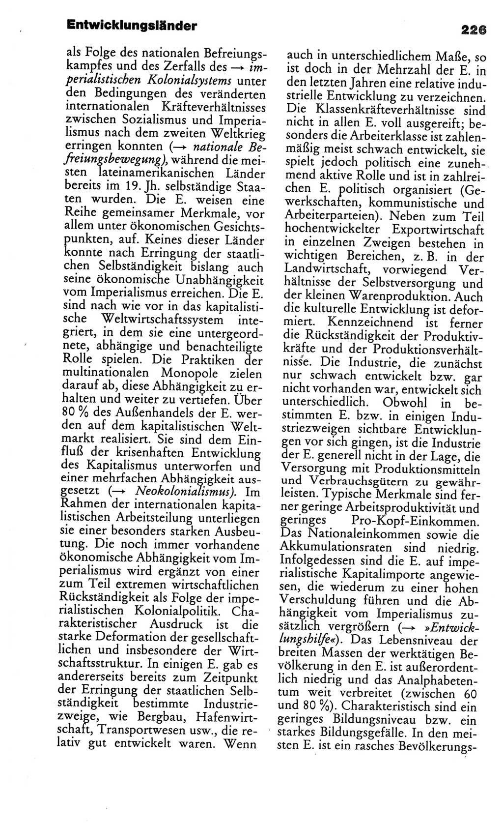 Kleines politisches Wörterbuch [Deutsche Demokratische Republik (DDR)] 1986, Seite 226 (Kl. pol. Wb. DDR 1986, S. 226)