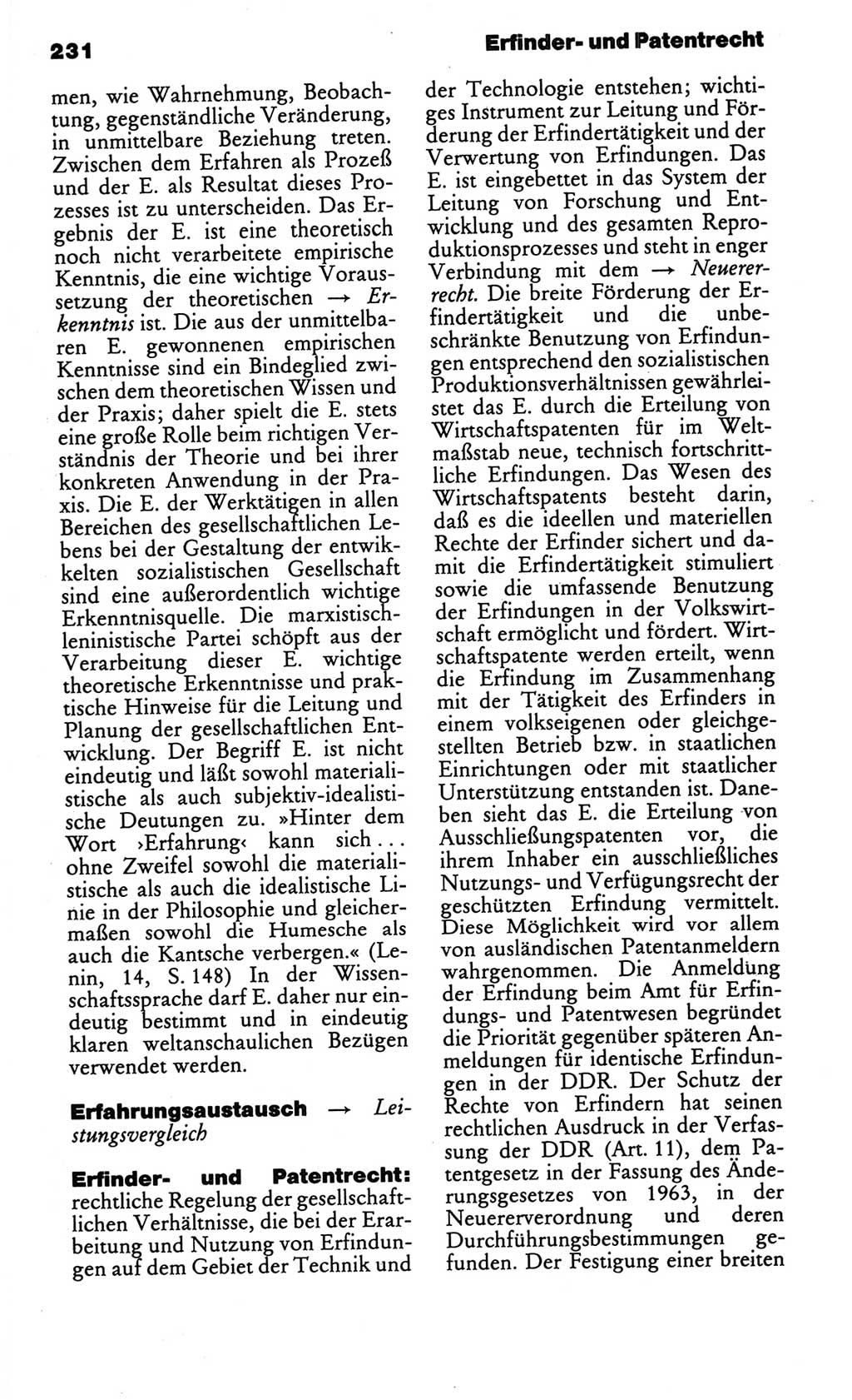 Kleines politisches Wörterbuch [Deutsche Demokratische Republik (DDR)] 1986, Seite 231 (Kl. pol. Wb. DDR 1986, S. 231)