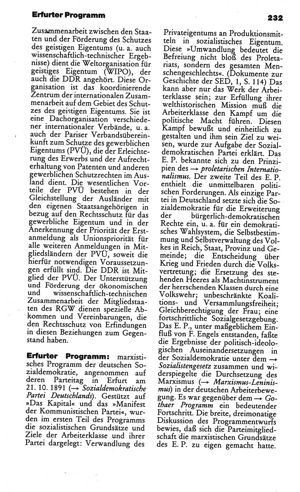 Kleines politisches Wörterbuch [Deutsche Demokratische Republik (DDR)] 1986, Seite 232 (Kl. pol. Wb. DDR 1986, S. 232)