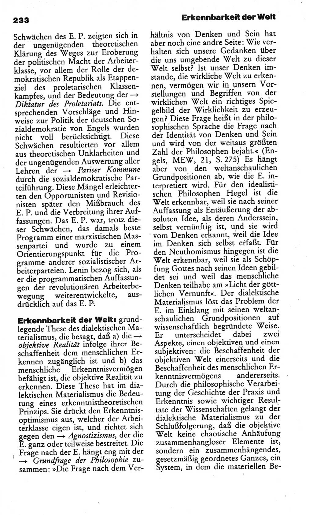 Kleines politisches Wörterbuch [Deutsche Demokratische Republik (DDR)] 1986, Seite 233 (Kl. pol. Wb. DDR 1986, S. 233)