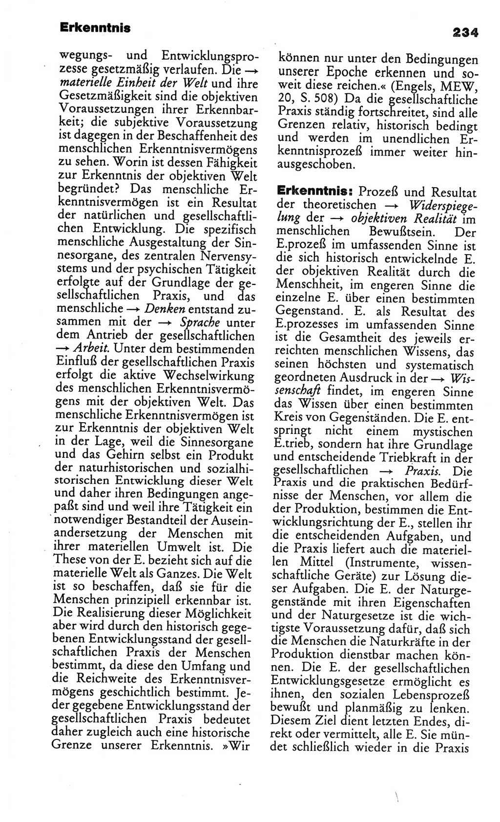 Kleines politisches Wörterbuch [Deutsche Demokratische Republik (DDR)] 1986, Seite 234 (Kl. pol. Wb. DDR 1986, S. 234)