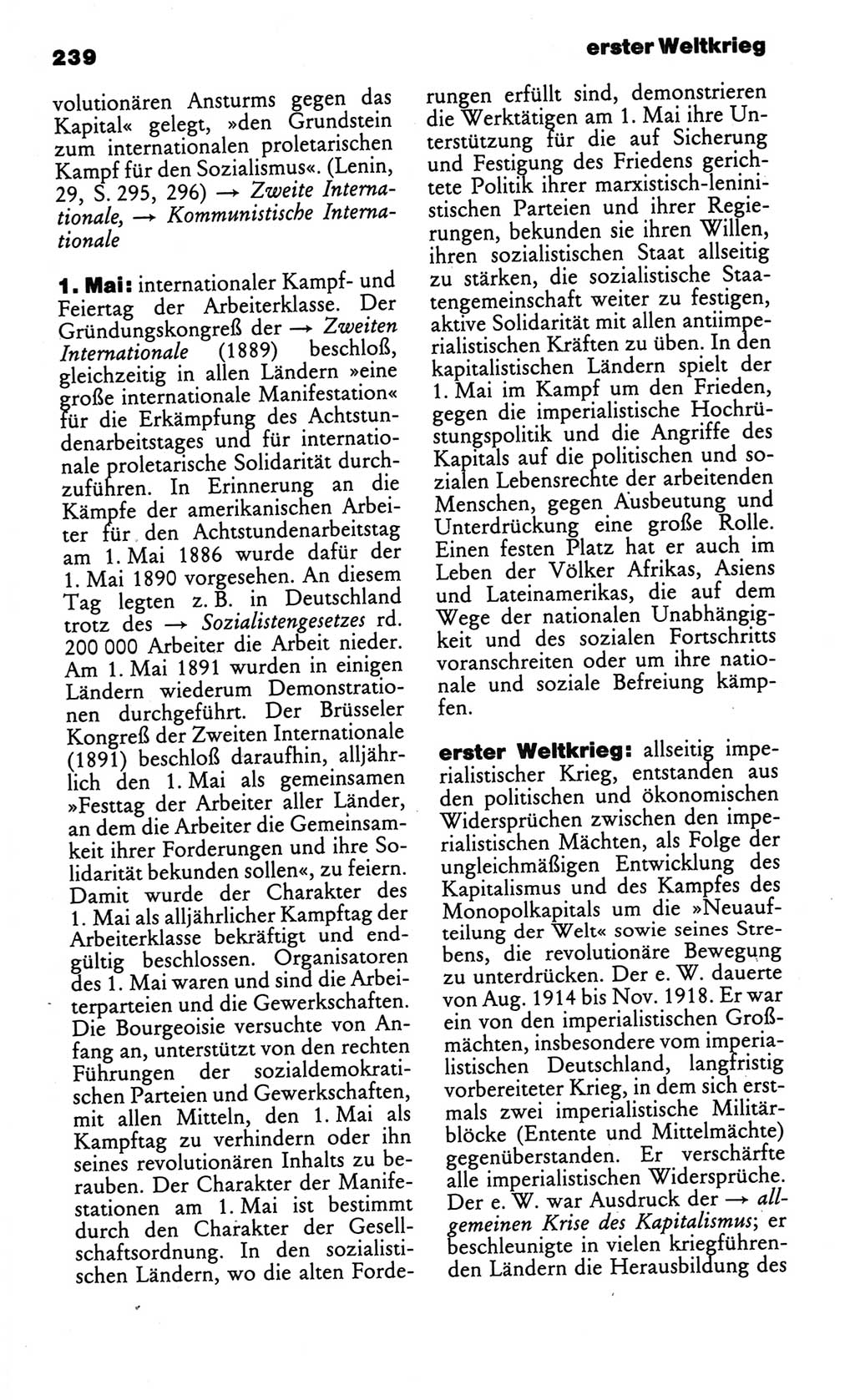 Kleines politisches Wörterbuch [Deutsche Demokratische Republik (DDR)] 1986, Seite 239 (Kl. pol. Wb. DDR 1986, S. 239)