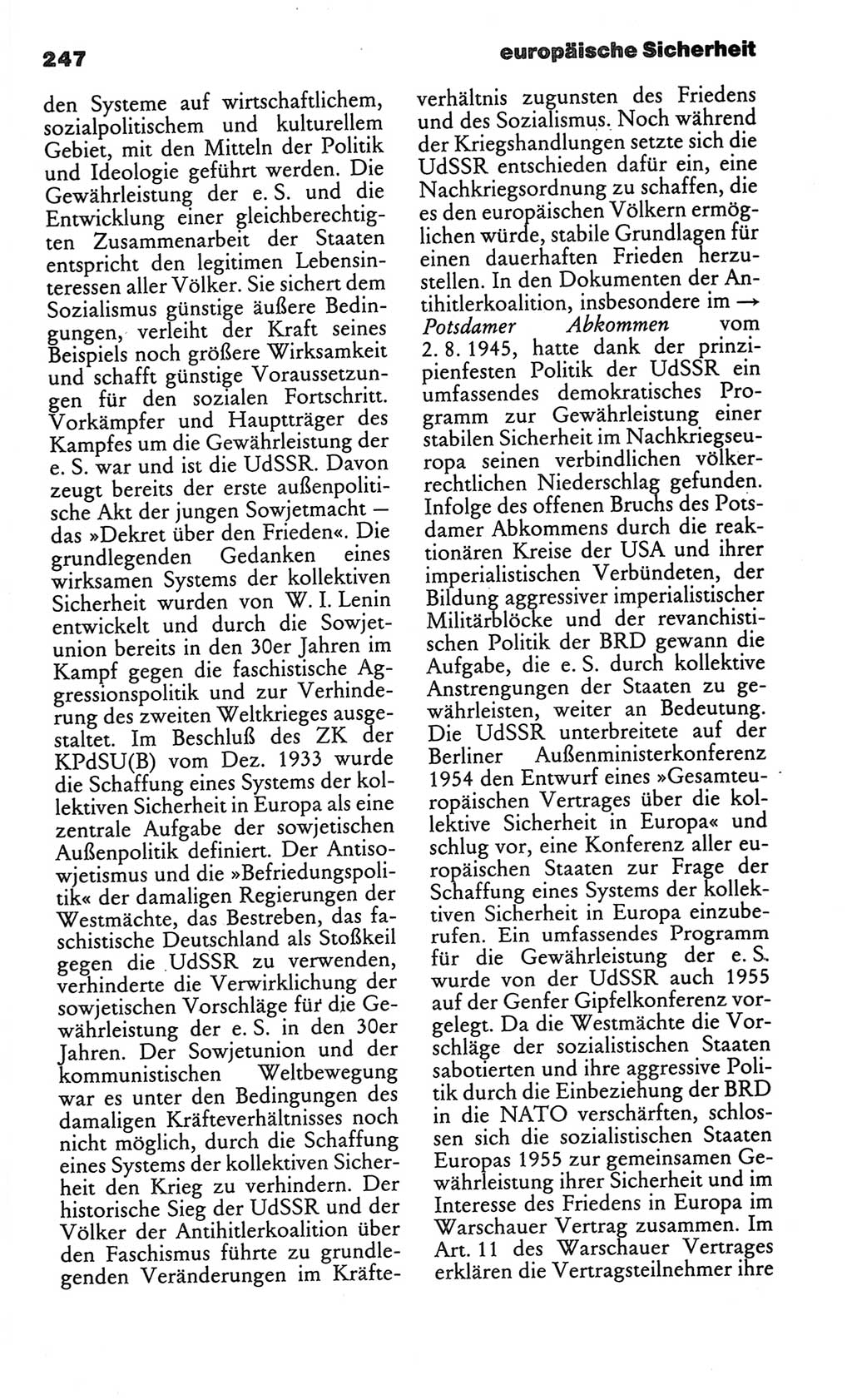 Kleines politisches Wörterbuch [Deutsche Demokratische Republik (DDR)] 1986, Seite 247 (Kl. pol. Wb. DDR 1986, S. 247)
