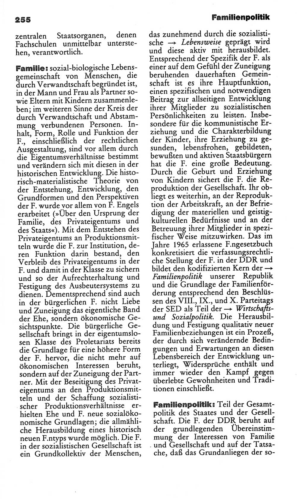Kleines politisches Wörterbuch [Deutsche Demokratische Republik (DDR)] 1986, Seite 255 (Kl. pol. Wb. DDR 1986, S. 255)