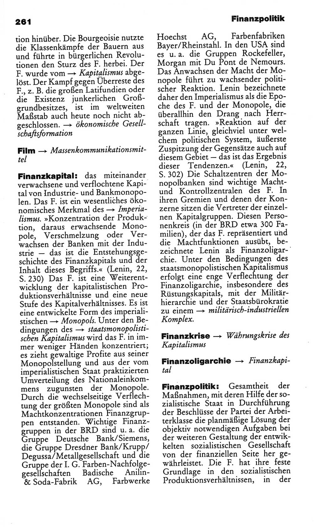 Kleines politisches Wörterbuch [Deutsche Demokratische Republik (DDR)] 1986, Seite 261 (Kl. pol. Wb. DDR 1986, S. 261)