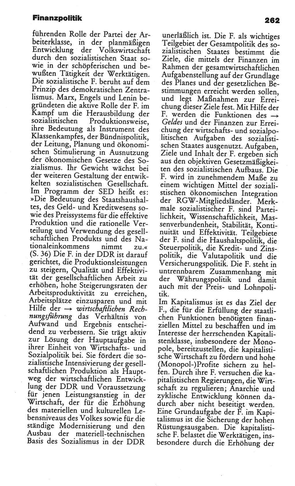Kleines politisches Wörterbuch [Deutsche Demokratische Republik (DDR)] 1986, Seite 262 (Kl. pol. Wb. DDR 1986, S. 262)