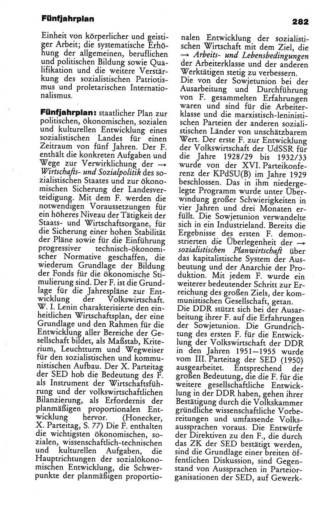 Kleines politisches Wörterbuch [Deutsche Demokratische Republik (DDR)] 1986, Seite 282 (Kl. pol. Wb. DDR 1986, S. 282)
