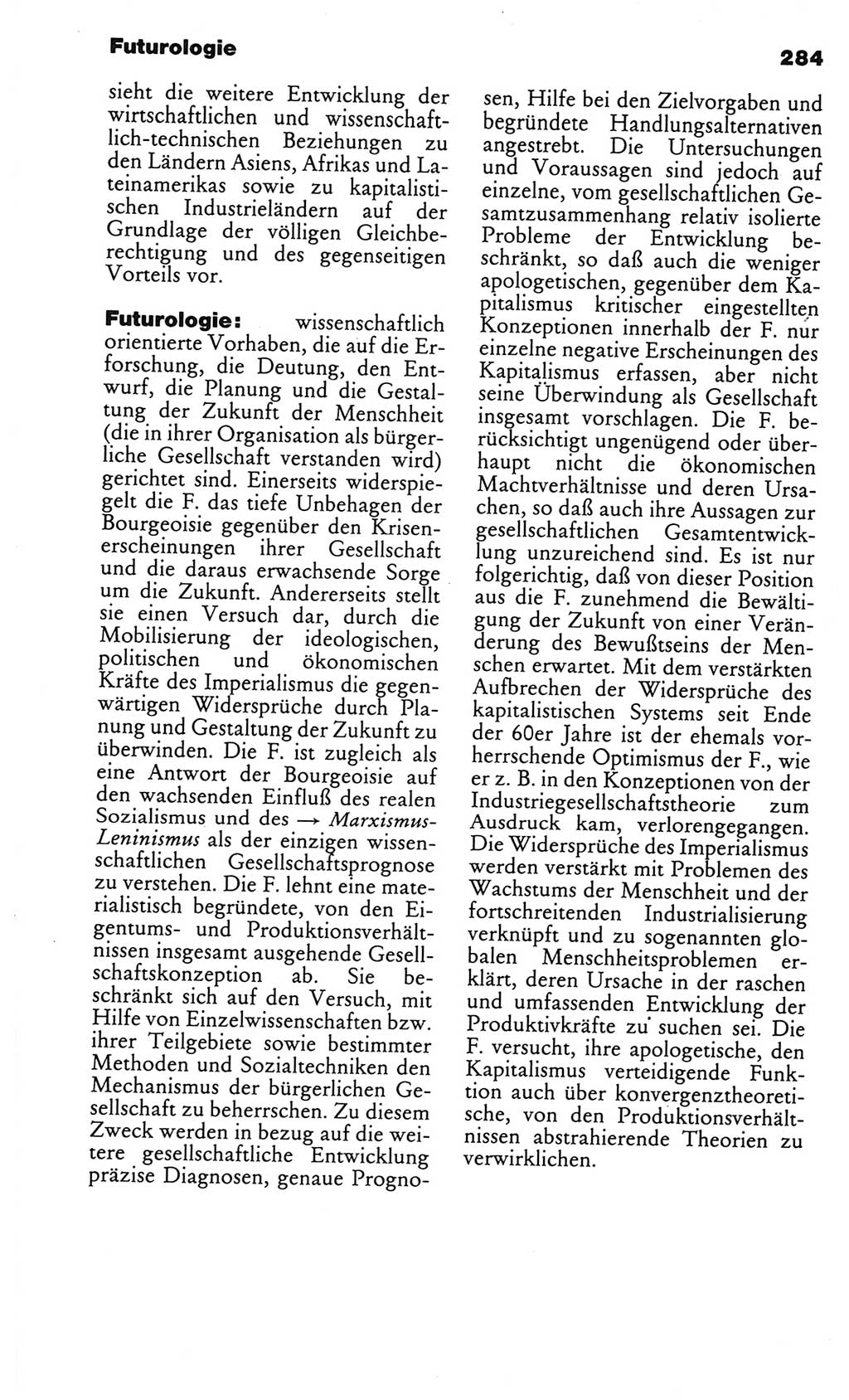 Kleines politisches Wörterbuch [Deutsche Demokratische Republik (DDR)] 1986, Seite 284 (Kl. pol. Wb. DDR 1986, S. 284)