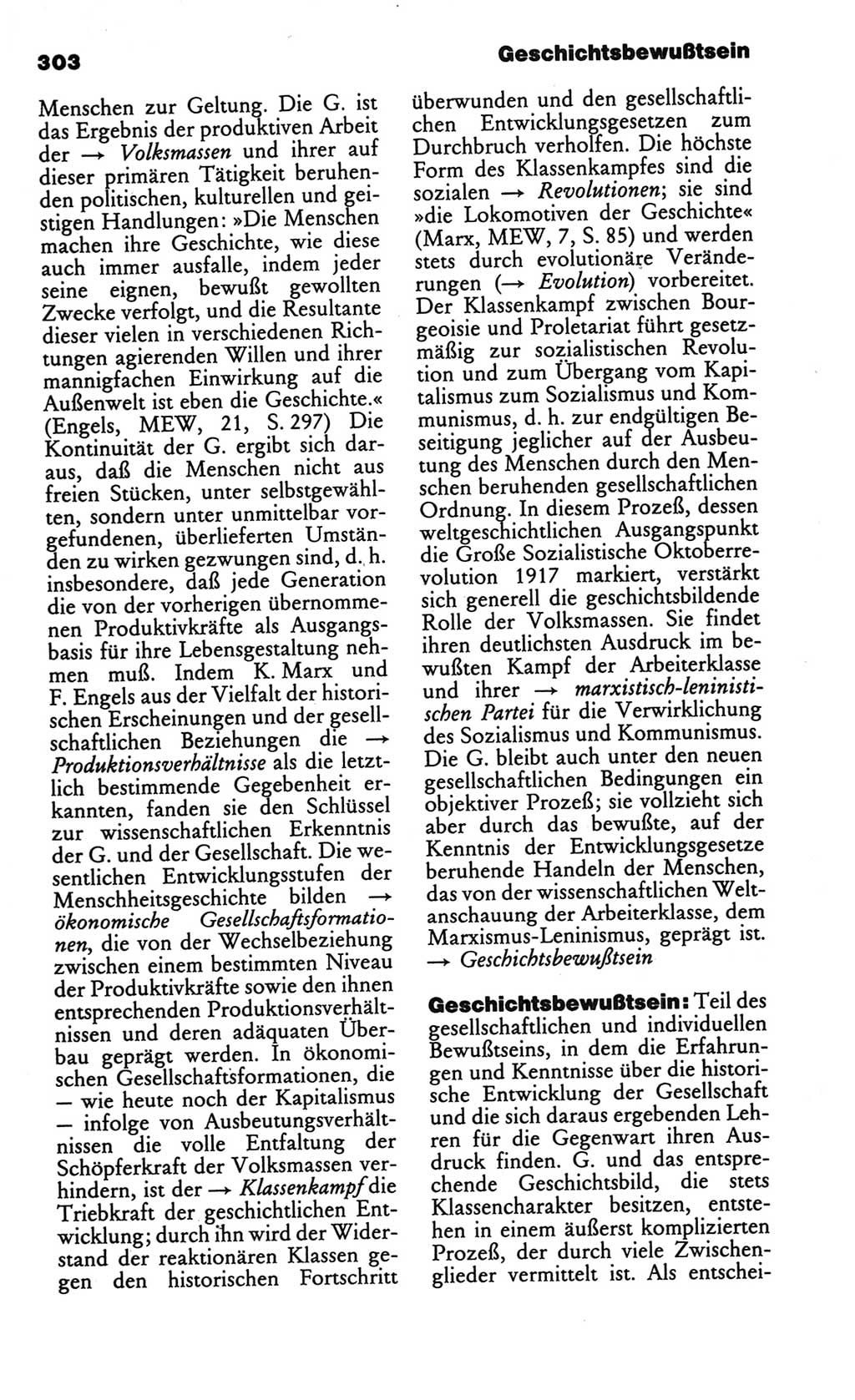 Kleines politisches Wörterbuch [Deutsche Demokratische Republik (DDR)] 1986, Seite 303 (Kl. pol. Wb. DDR 1986, S. 303)