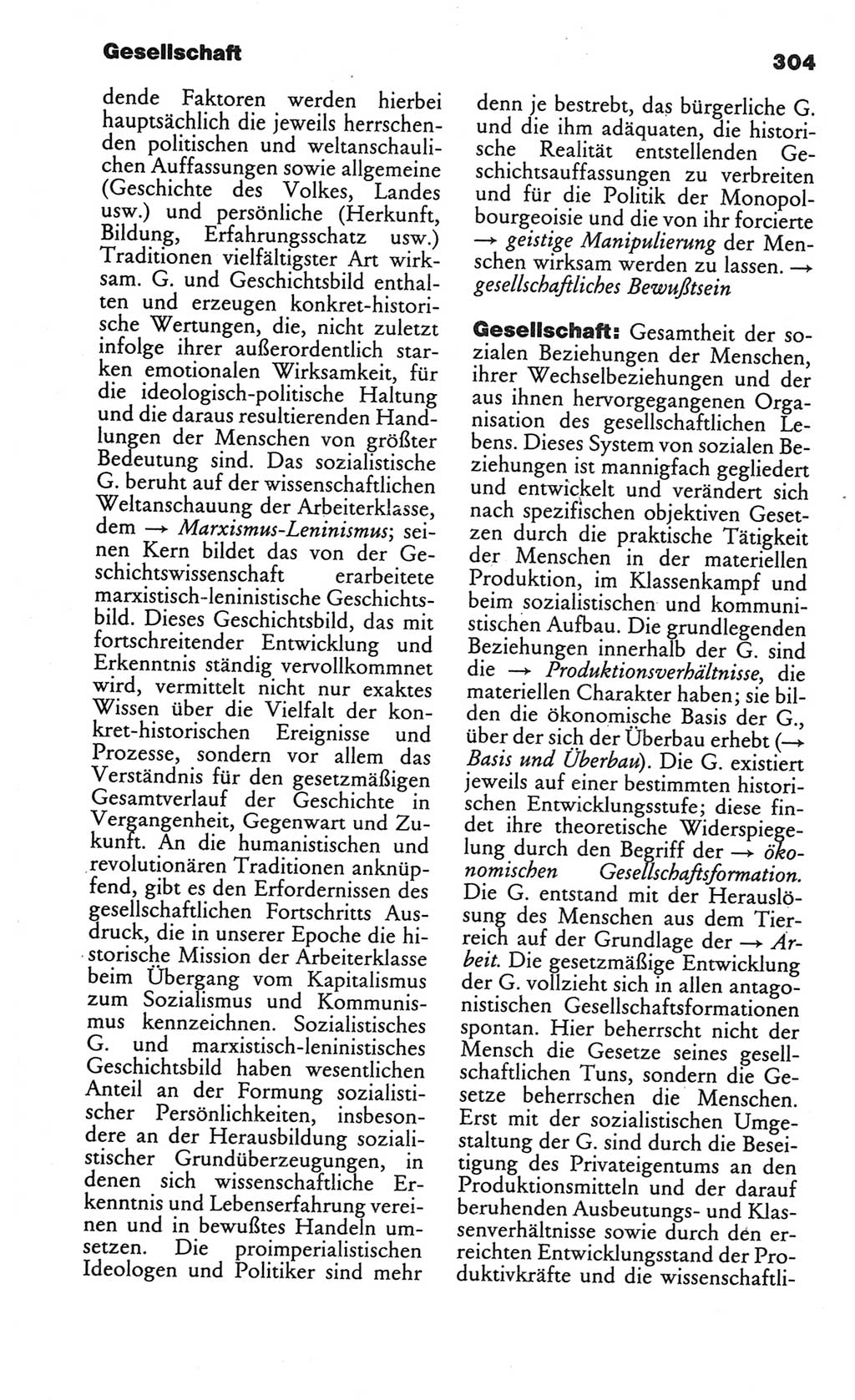 Kleines politisches Wörterbuch [Deutsche Demokratische Republik (DDR)] 1986, Seite 304 (Kl. pol. Wb. DDR 1986, S. 304)