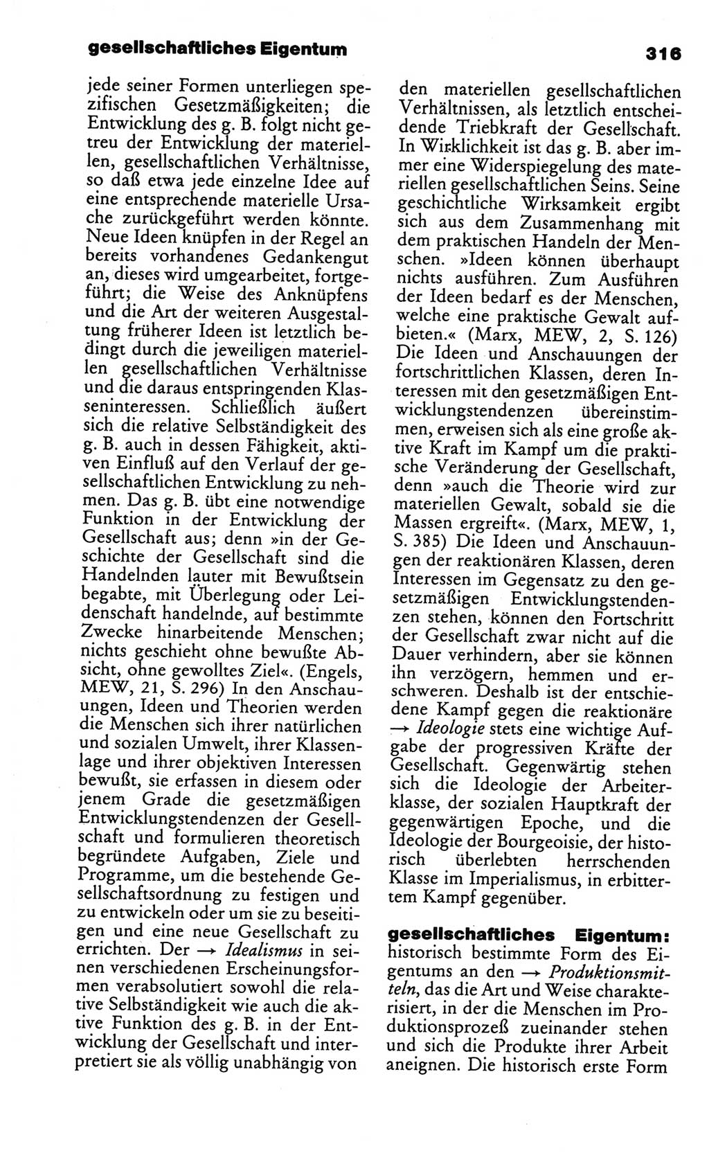 Kleines politisches Wörterbuch [Deutsche Demokratische Republik (DDR)] 1986, Seite 316 (Kl. pol. Wb. DDR 1986, S. 316)