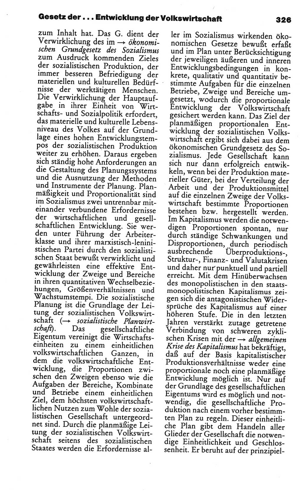 Kleines politisches Wörterbuch [Deutsche Demokratische Republik (DDR)] 1986, Seite 326 (Kl. pol. Wb. DDR 1986, S. 326)
