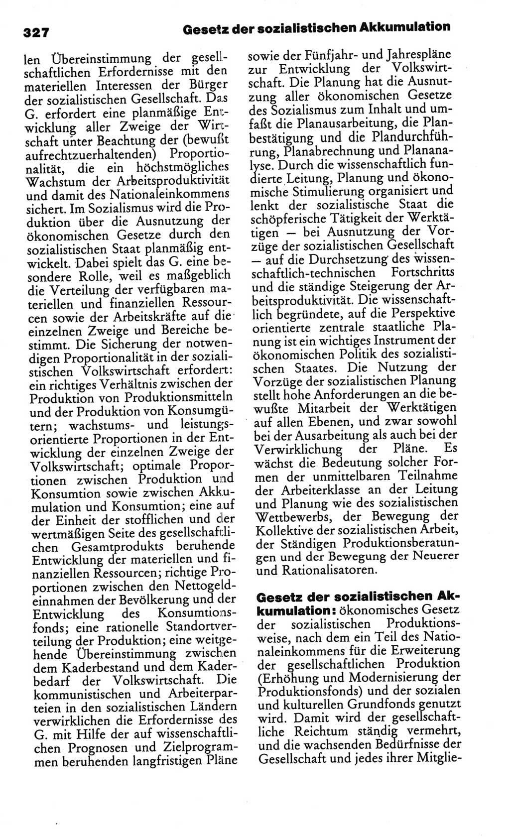 Kleines politisches Wörterbuch [Deutsche Demokratische Republik (DDR)] 1986, Seite 327 (Kl. pol. Wb. DDR 1986, S. 327)