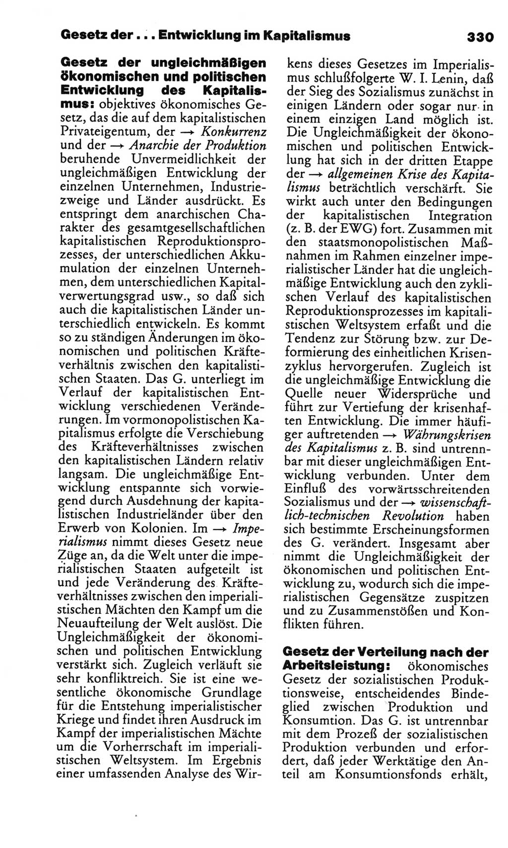 Kleines politisches Wörterbuch [Deutsche Demokratische Republik (DDR)] 1986, Seite 330 (Kl. pol. Wb. DDR 1986, S. 330)