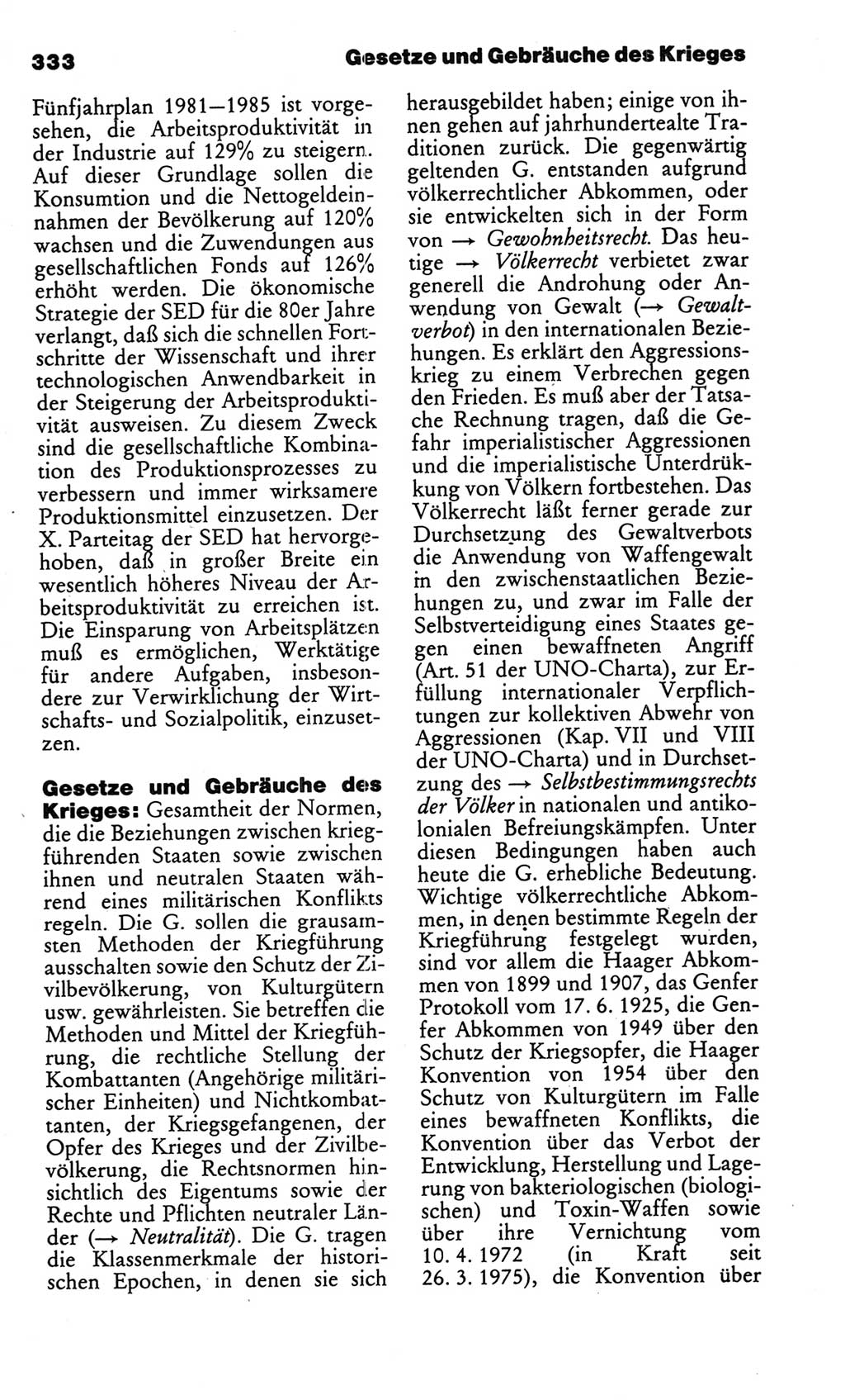 Kleines politisches Wörterbuch [Deutsche Demokratische Republik (DDR)] 1986, Seite 333 (Kl. pol. Wb. DDR 1986, S. 333)