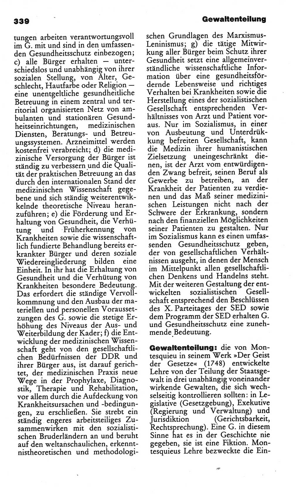 Kleines politisches Wörterbuch [Deutsche Demokratische Republik (DDR)] 1986, Seite 339 (Kl. pol. Wb. DDR 1986, S. 339)