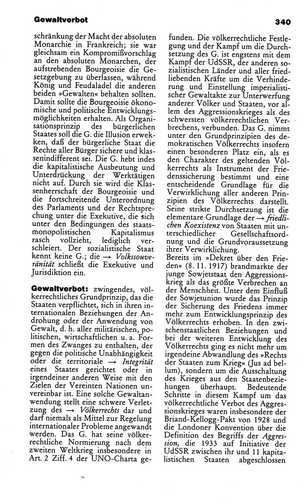 Kleines politisches Wörterbuch [Deutsche Demokratische Republik (DDR)] 1986, Seite 340 (Kl. pol. Wb. DDR 1986, S. 340)