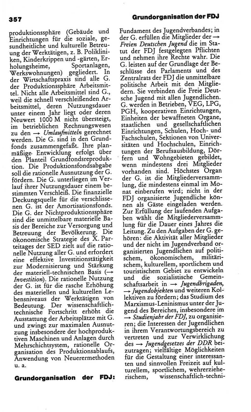 Kleines politisches Wörterbuch [Deutsche Demokratische Republik (DDR)] 1986, Seite 357 (Kl. pol. Wb. DDR 1986, S. 357)