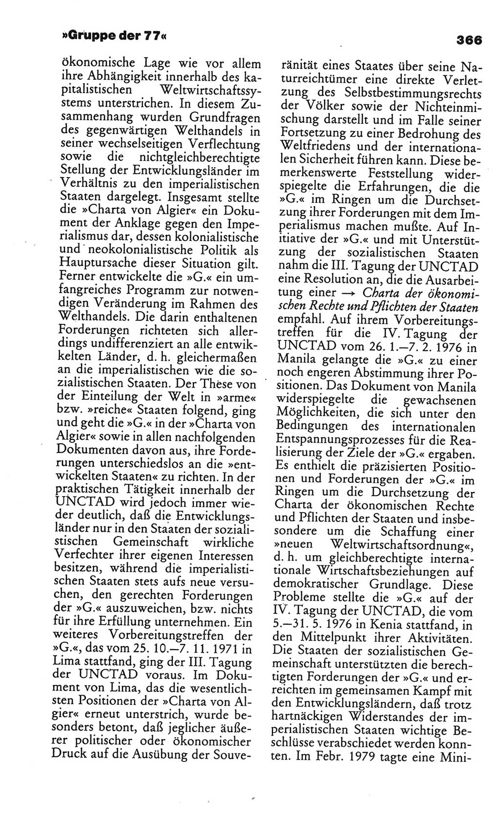 Kleines politisches Wörterbuch [Deutsche Demokratische Republik (DDR)] 1986, Seite 366 (Kl. pol. Wb. DDR 1986, S. 366)