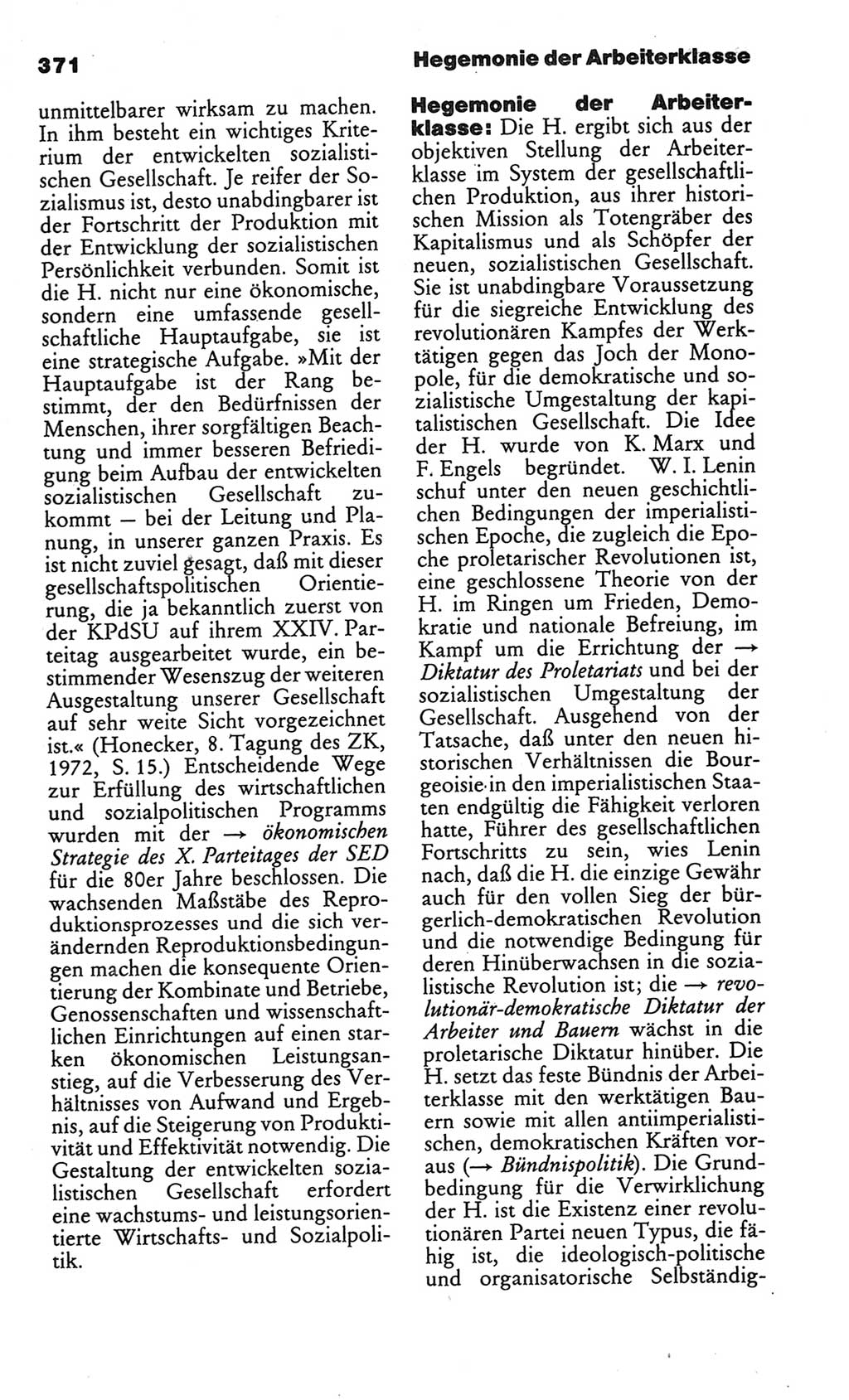 Kleines politisches Wörterbuch [Deutsche Demokratische Republik (DDR)] 1986, Seite 371 (Kl. pol. Wb. DDR 1986, S. 371)