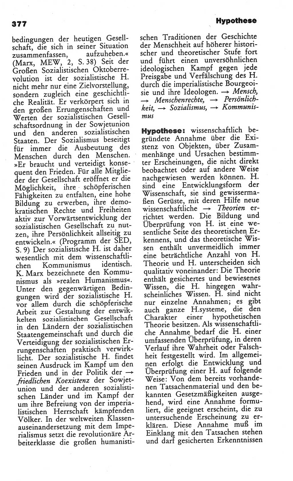 Kleines politisches Wörterbuch [Deutsche Demokratische Republik (DDR)] 1986, Seite 377 (Kl. pol. Wb. DDR 1986, S. 377)