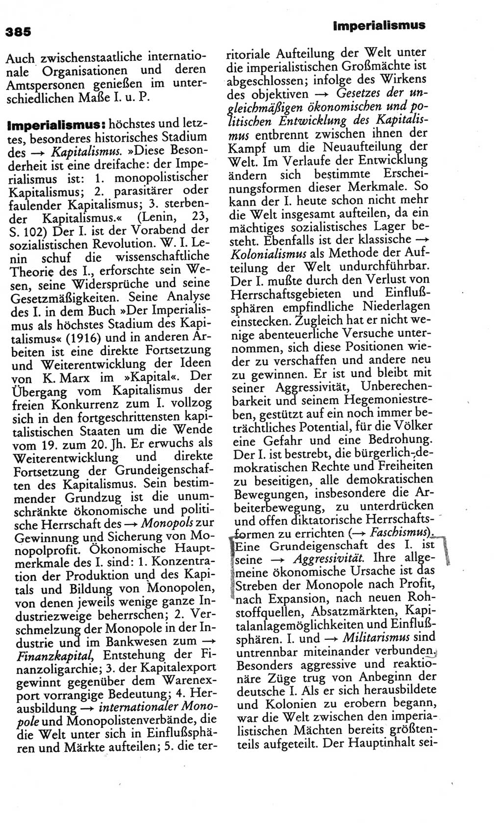 Kleines politisches Wörterbuch [Deutsche Demokratische Republik (DDR)] 1986, Seite 385 (Kl. pol. Wb. DDR 1986, S. 385)