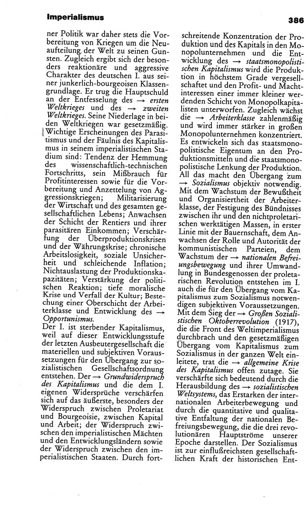 Kleines politisches Wörterbuch [Deutsche Demokratische Republik (DDR)] 1986, Seite 386 (Kl. pol. Wb. DDR 1986, S. 386)