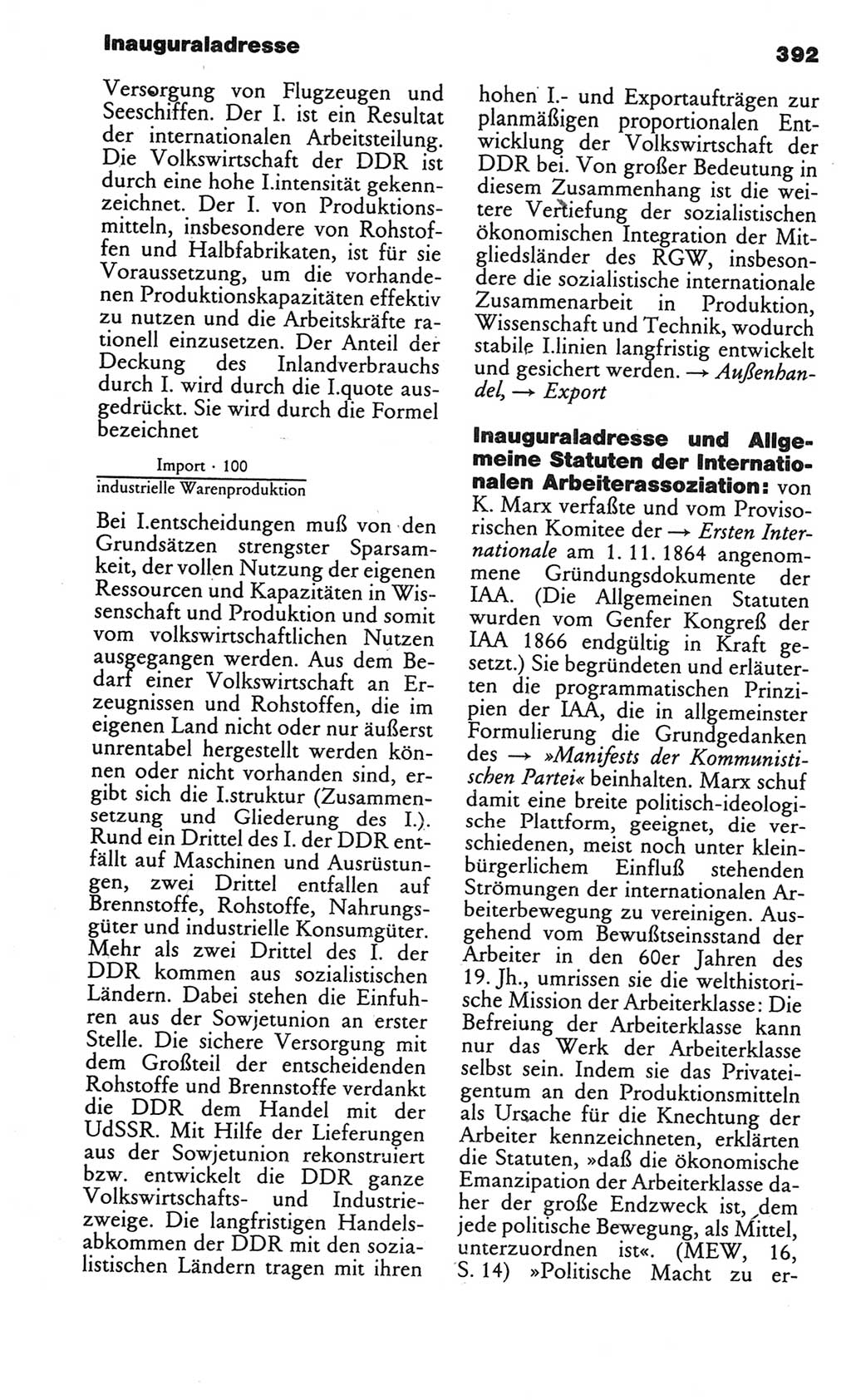 Kleines politisches Wörterbuch [Deutsche Demokratische Republik (DDR)] 1986, Seite 392 (Kl. pol. Wb. DDR 1986, S. 392)