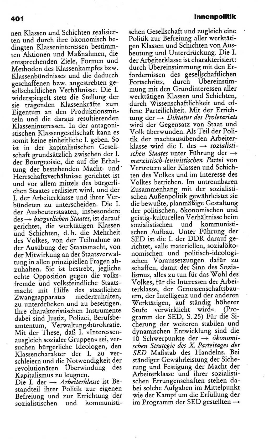 Kleines politisches Wörterbuch [Deutsche Demokratische Republik (DDR)] 1986, Seite 401 (Kl. pol. Wb. DDR 1986, S. 401)