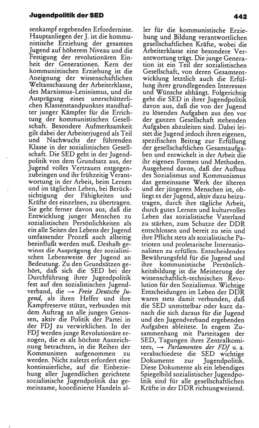 Kleines politisches Wörterbuch [Deutsche Demokratische Republik (DDR)] 1986, Seite 442 (Kl. pol. Wb. DDR 1986, S. 442)
