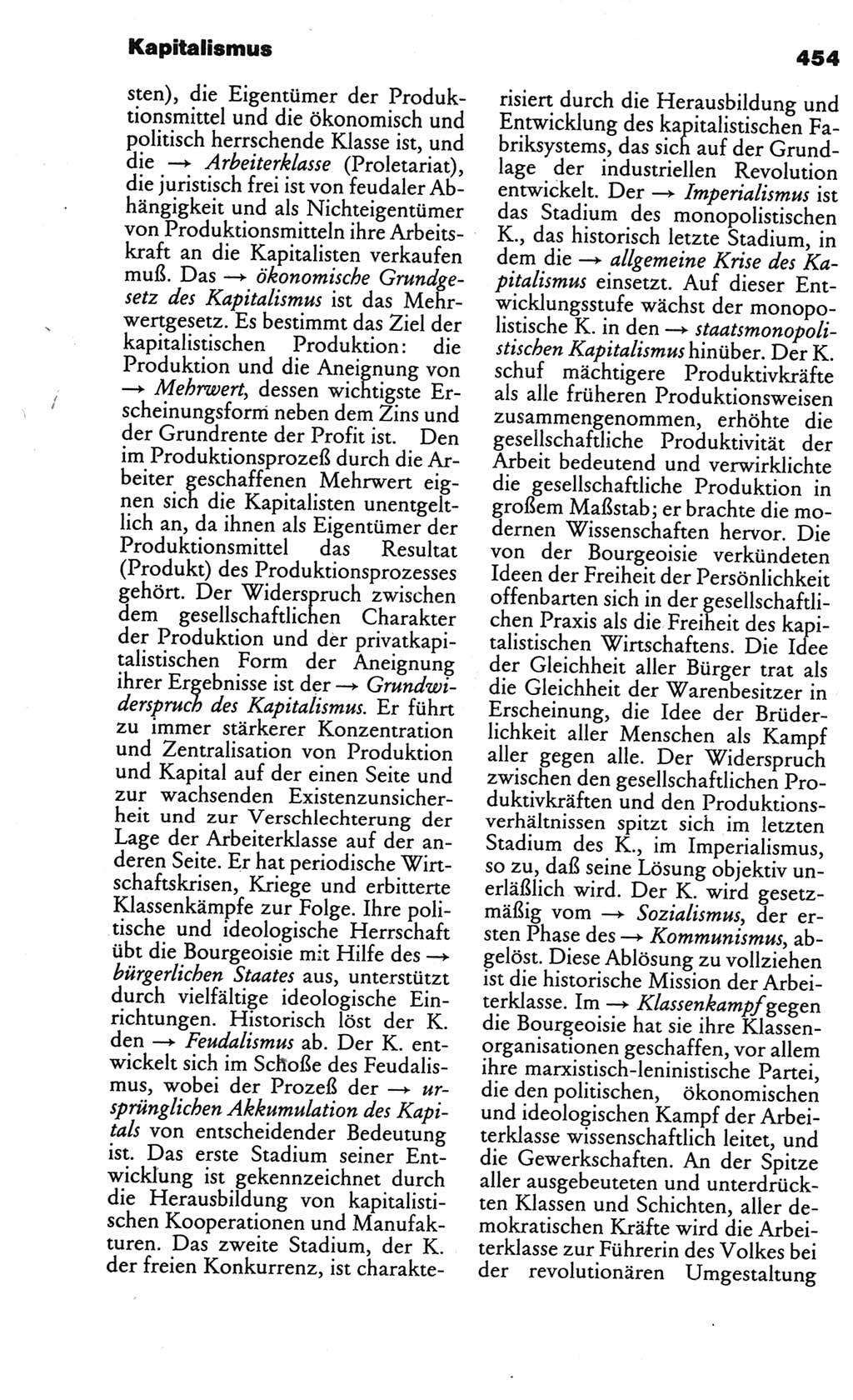 Kleines politisches Wörterbuch [Deutsche Demokratische Republik (DDR)] 1986, Seite 454 (Kl. pol. Wb. DDR 1986, S. 454)