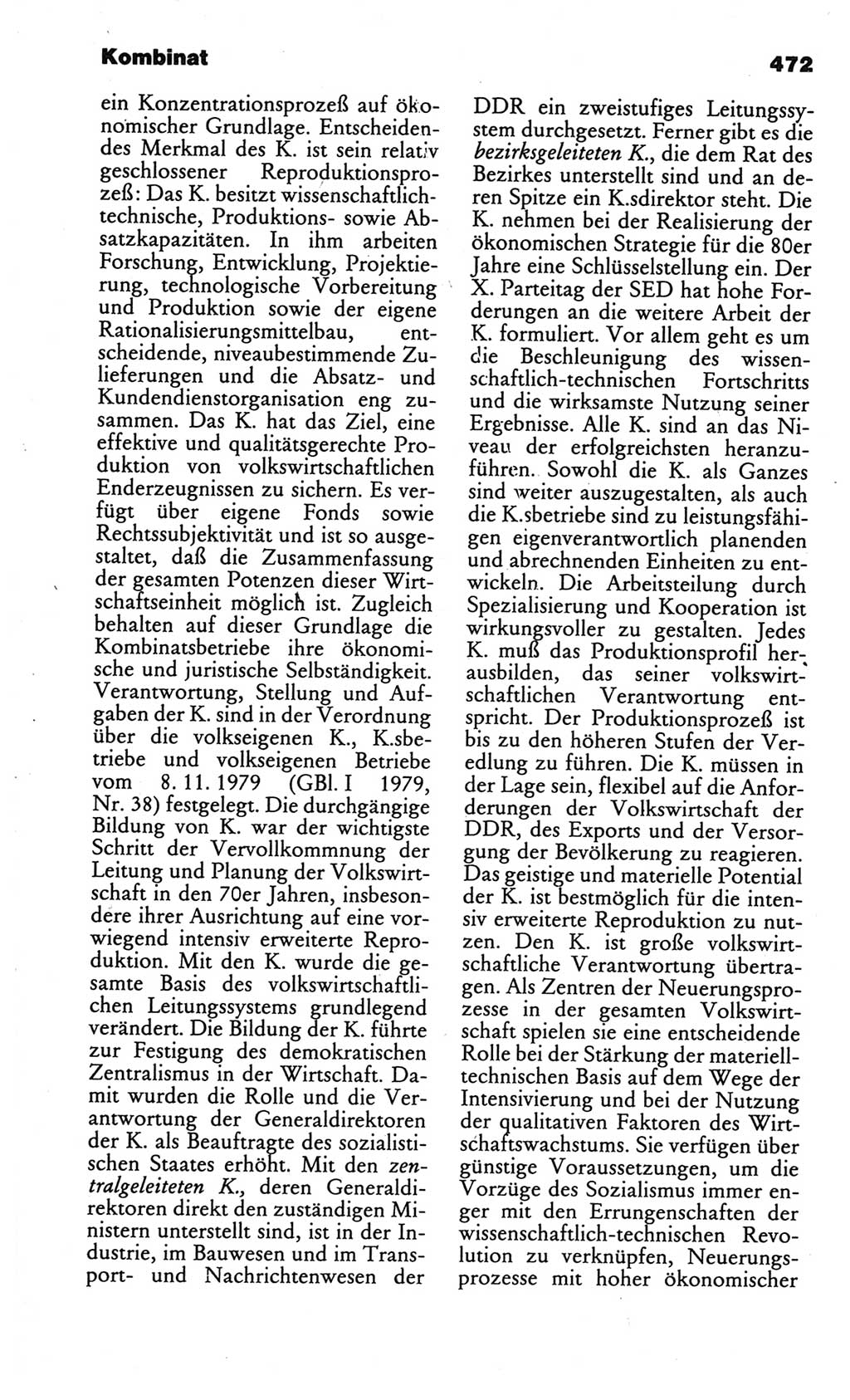 Kleines politisches Wörterbuch [Deutsche Demokratische Republik (DDR)] 1986, Seite 472 (Kl. pol. Wb. DDR 1986, S. 472)