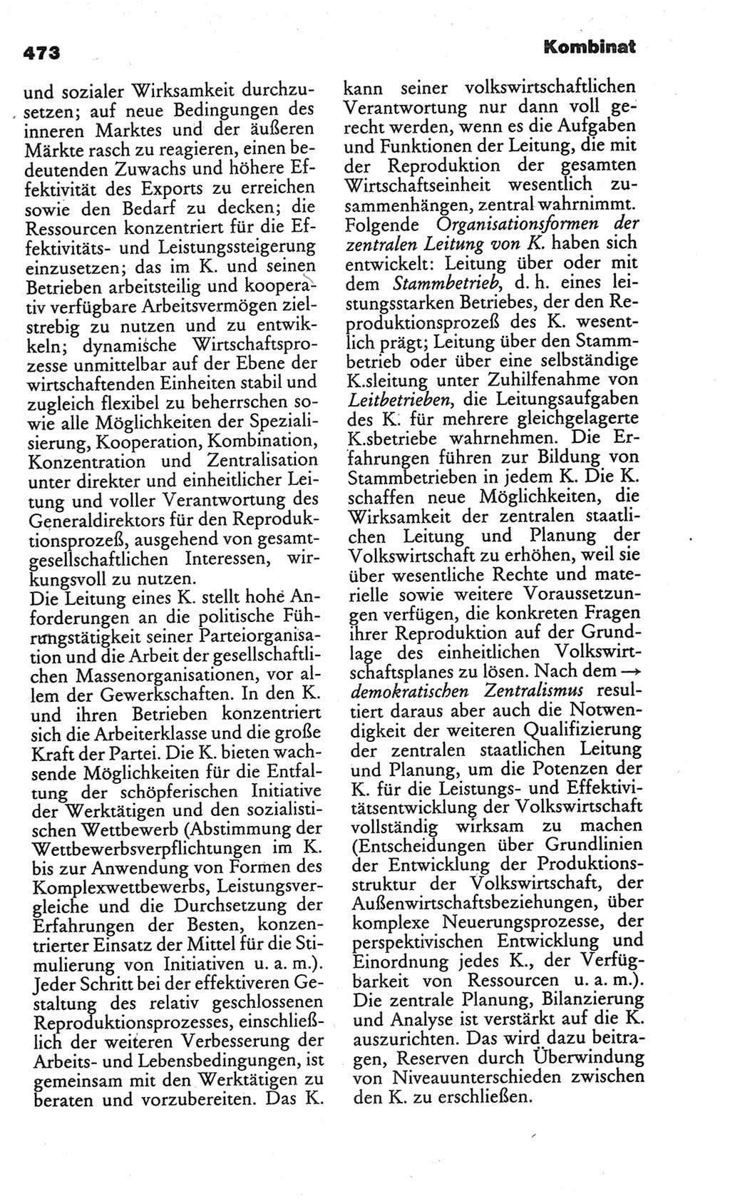 Kleines politisches Wörterbuch [Deutsche Demokratische Republik (DDR)] 1986, Seite 473 (Kl. pol. Wb. DDR 1986, S. 473)