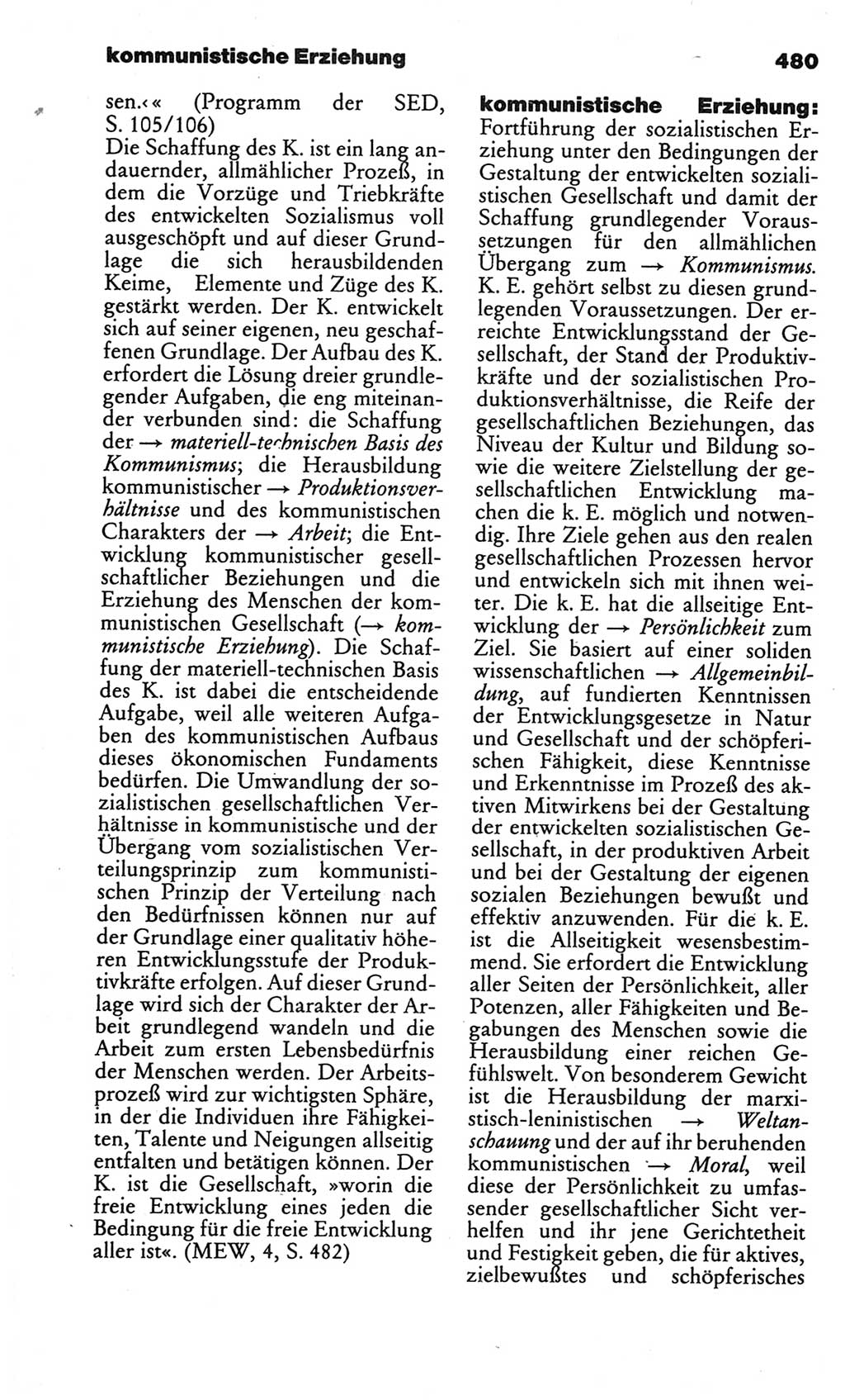 Kleines politisches Wörterbuch [Deutsche Demokratische Republik (DDR)] 1986, Seite 480 (Kl. pol. Wb. DDR 1986, S. 480)