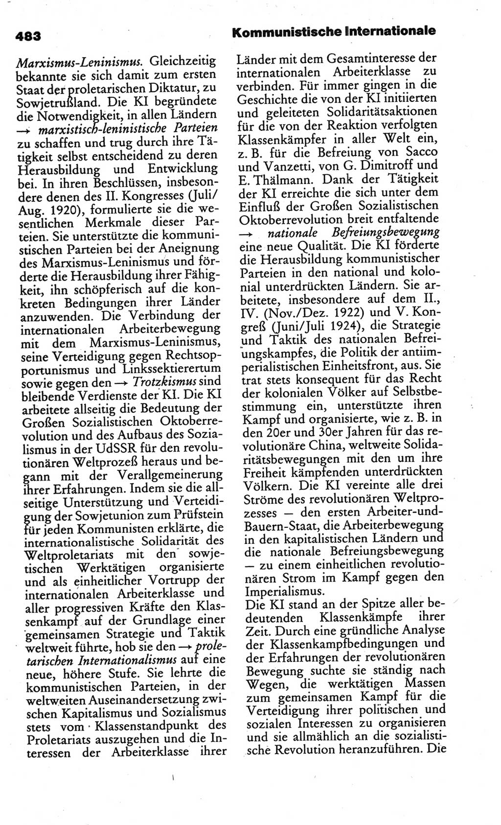 Kleines politisches Wörterbuch [Deutsche Demokratische Republik (DDR)] 1986, Seite 483 (Kl. pol. Wb. DDR 1986, S. 483)