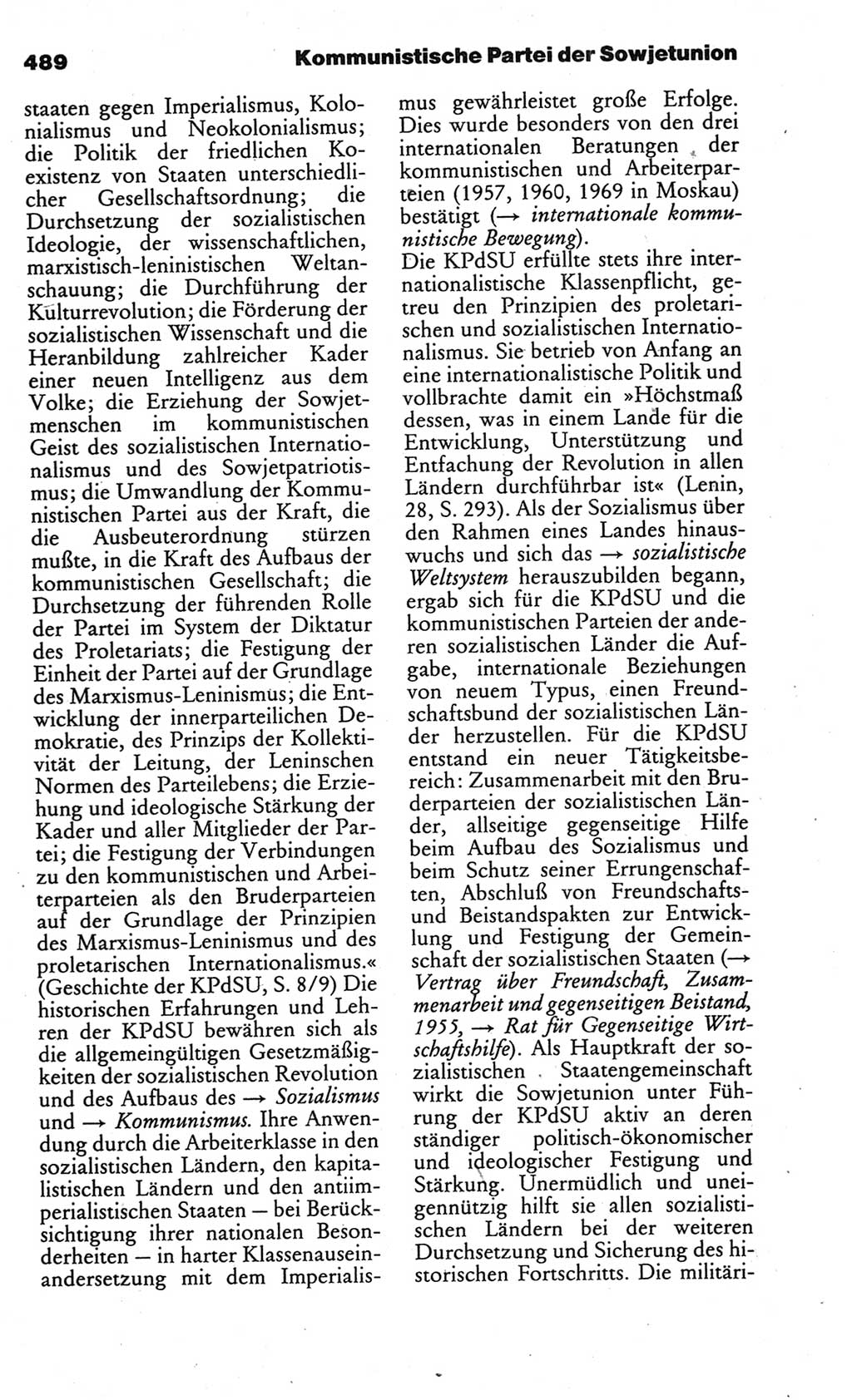 Kleines politisches Wörterbuch [Deutsche Demokratische Republik (DDR)] 1986, Seite 489 (Kl. pol. Wb. DDR 1986, S. 489)