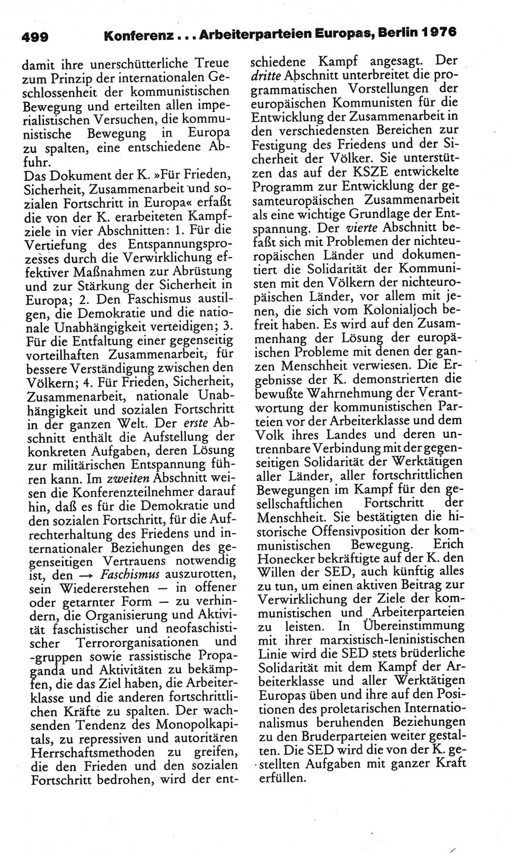 Kleines politisches Wörterbuch [Deutsche Demokratische Republik (DDR)] 1986, Seite 499 (Kl. pol. Wb. DDR 1986, S. 499)