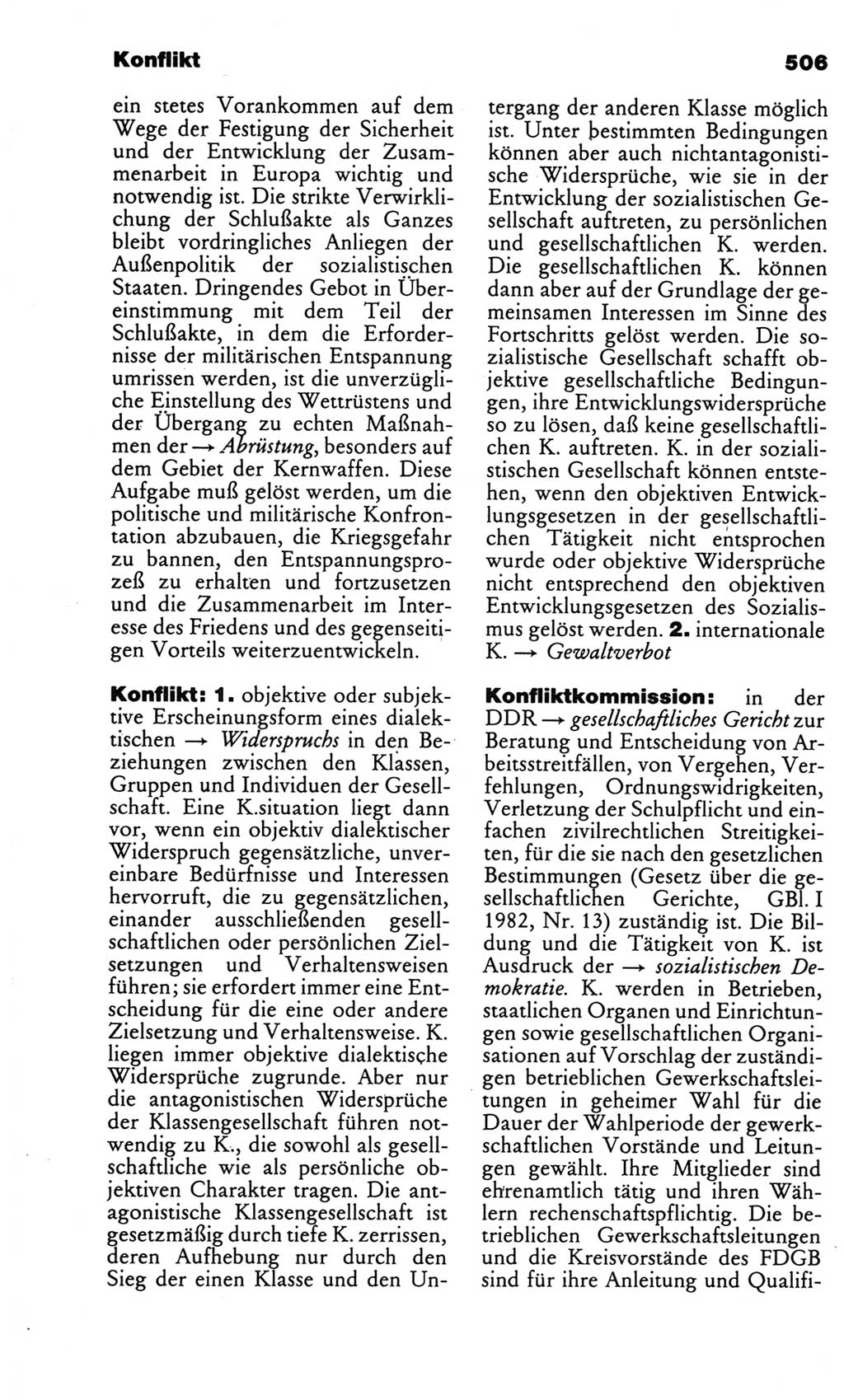 Kleines politisches Wörterbuch [Deutsche Demokratische Republik (DDR)] 1986, Seite 506 (Kl. pol. Wb. DDR 1986, S. 506)