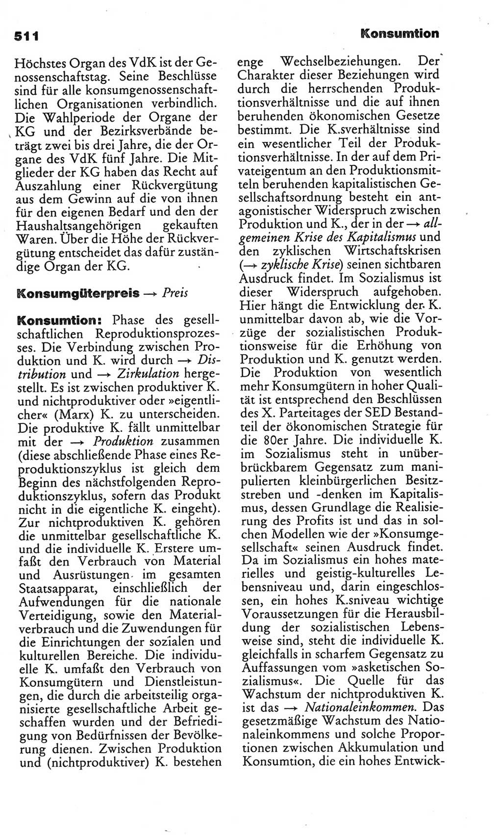 Kleines politisches Wörterbuch [Deutsche Demokratische Republik (DDR)] 1986, Seite 511 (Kl. pol. Wb. DDR 1986, S. 511)